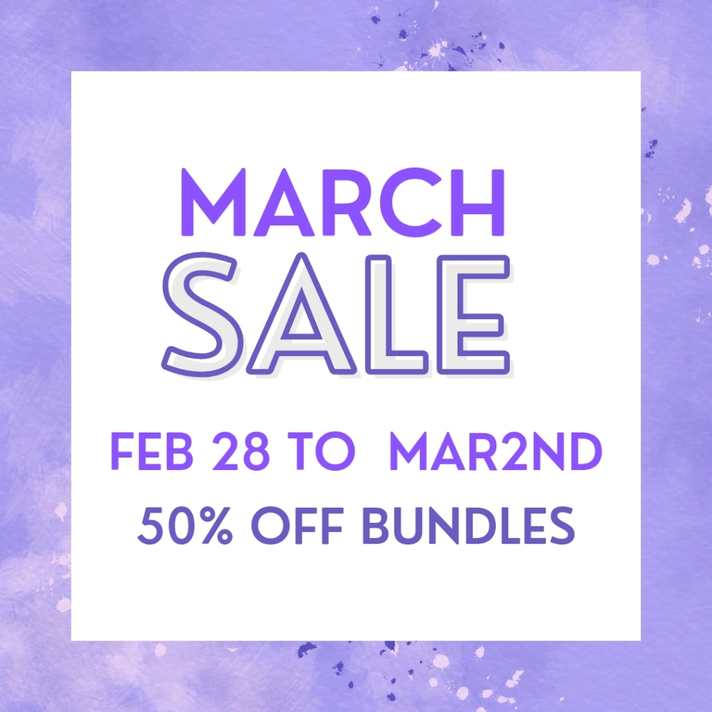March Sale 50% Off Bundles